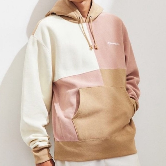 Reverse Weave Colorblock Hoodie Urban Outfitters Champion Reverse